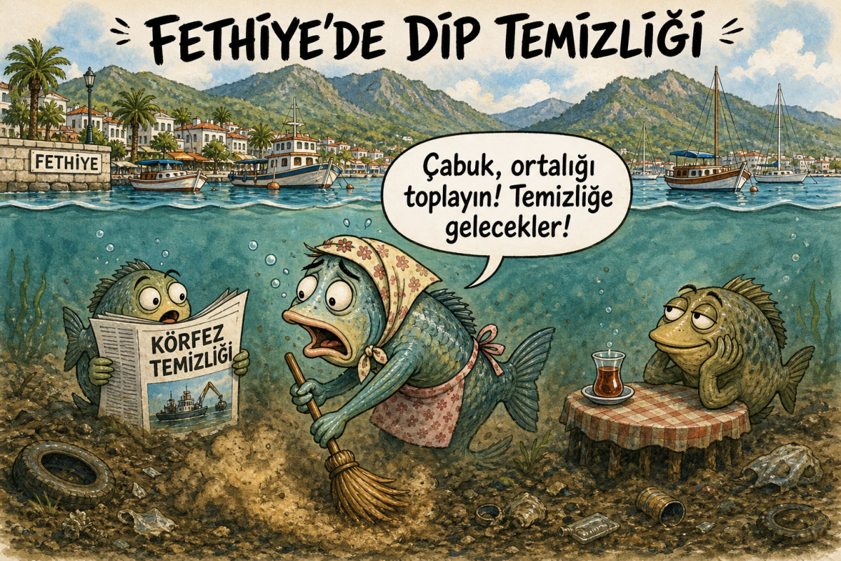 Günün Karikatürü: Fethiye'de dip temizliği