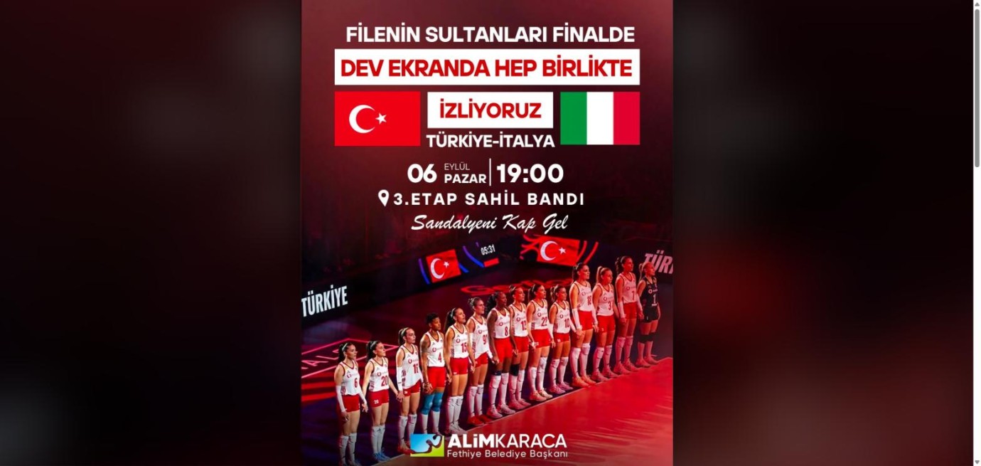 Filenin Sultanları'nın finali Fethiye'de dev ekranda: Buluşma 3. Etap Sahil Bandı'nda