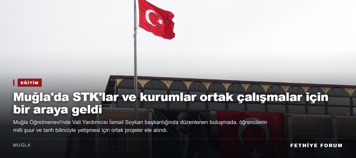 Muğla'da STK'lar ve kurumlar ortak çalışmalar için bir araya geldi