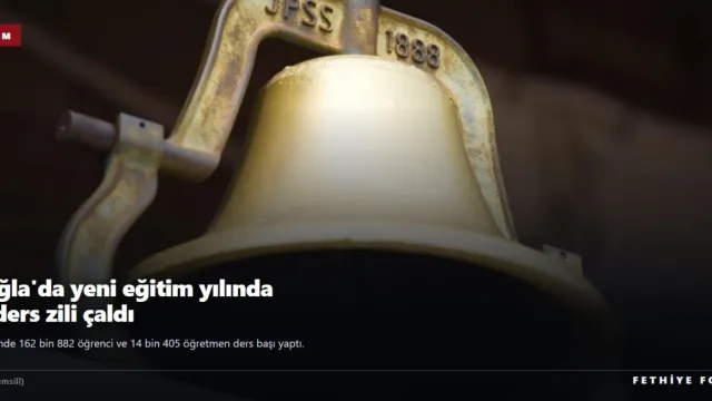 The first bell of the 2026-2027 school year rang in Muğla