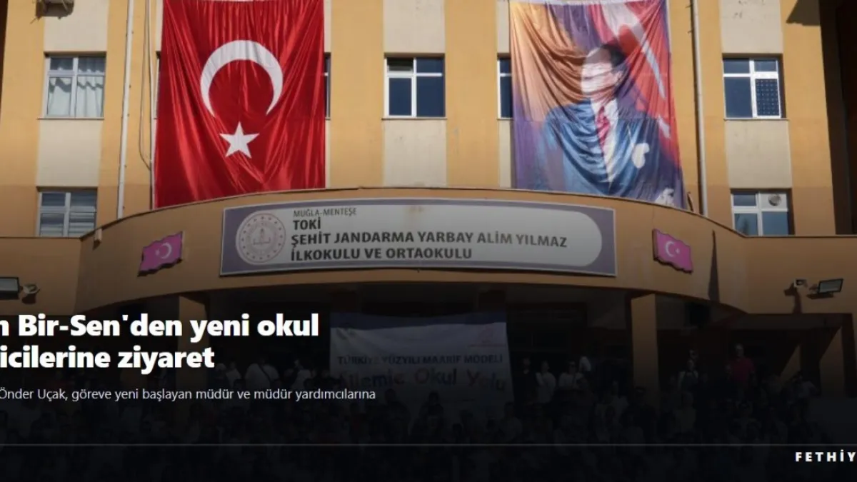 Eğitim Bir-Sen Muğla Şube Başkanı Uçak'tan yeni okul yöneticilerine ziyaret