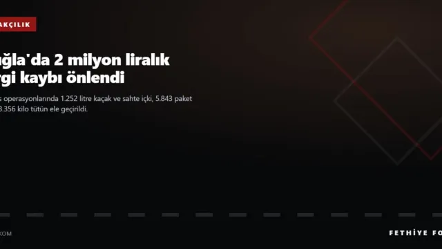 Muğla'da kaçakçılık operasyonları: 2 milyon liralık vergi kaybı önlendi