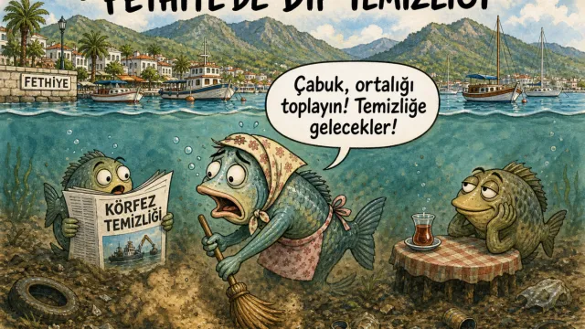 Günün Karikatürü: Fethiye'de dip temizliği
