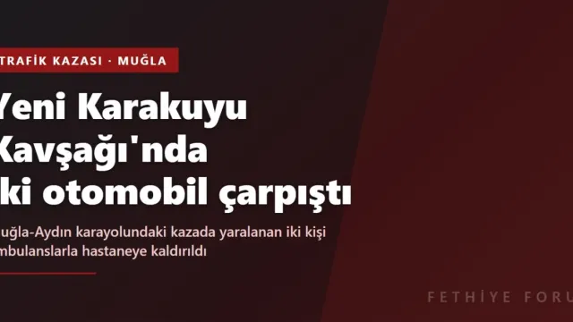 Yeni Karakuyu Kavşağı'nda iki otomobil çarpıştı: 2 yaralı