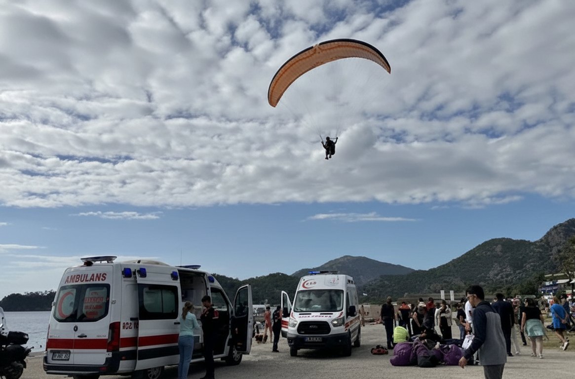 Fethiye’de Yamaç Paraşütü Kazası: 3 Yaralı