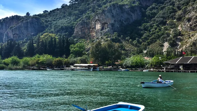 Dalyan Kanalı ve Kaunos Kral Mezarları