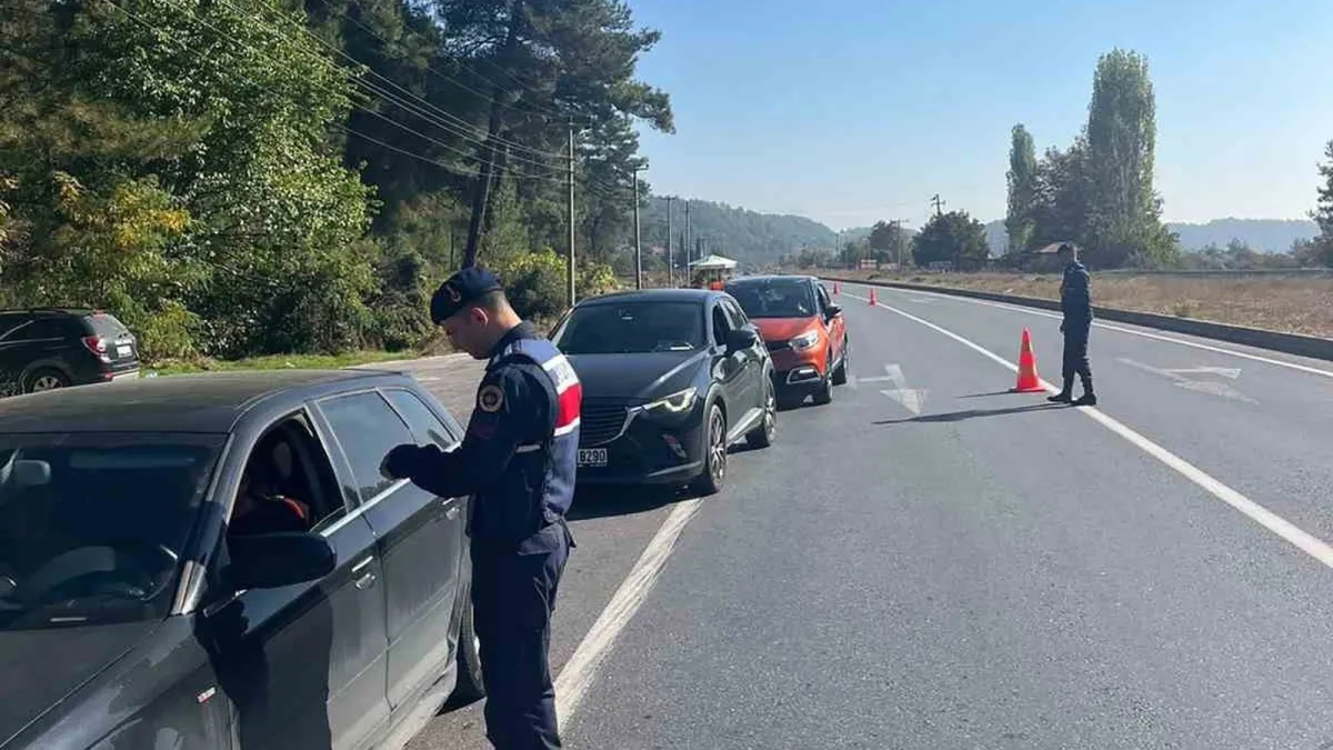 Muğla'da jandarma trafik denetimi