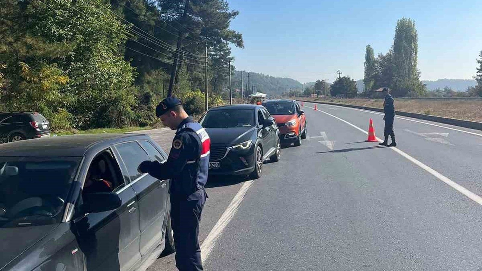 Muğla'da jandarma trafik denetimi