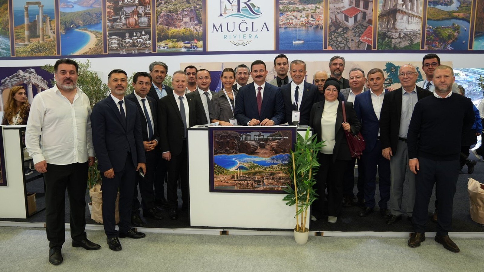FTSO heyeti Antalya Turizm Fuarı'nda Muğla Riviera standında