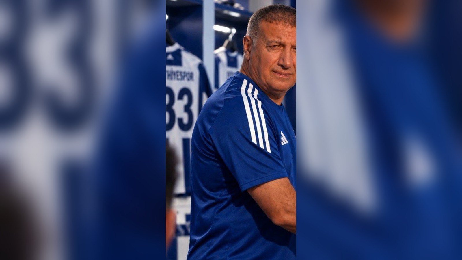 Fethiyespor Teknik Direktörü Mustafa Ceviz soyunma odasında