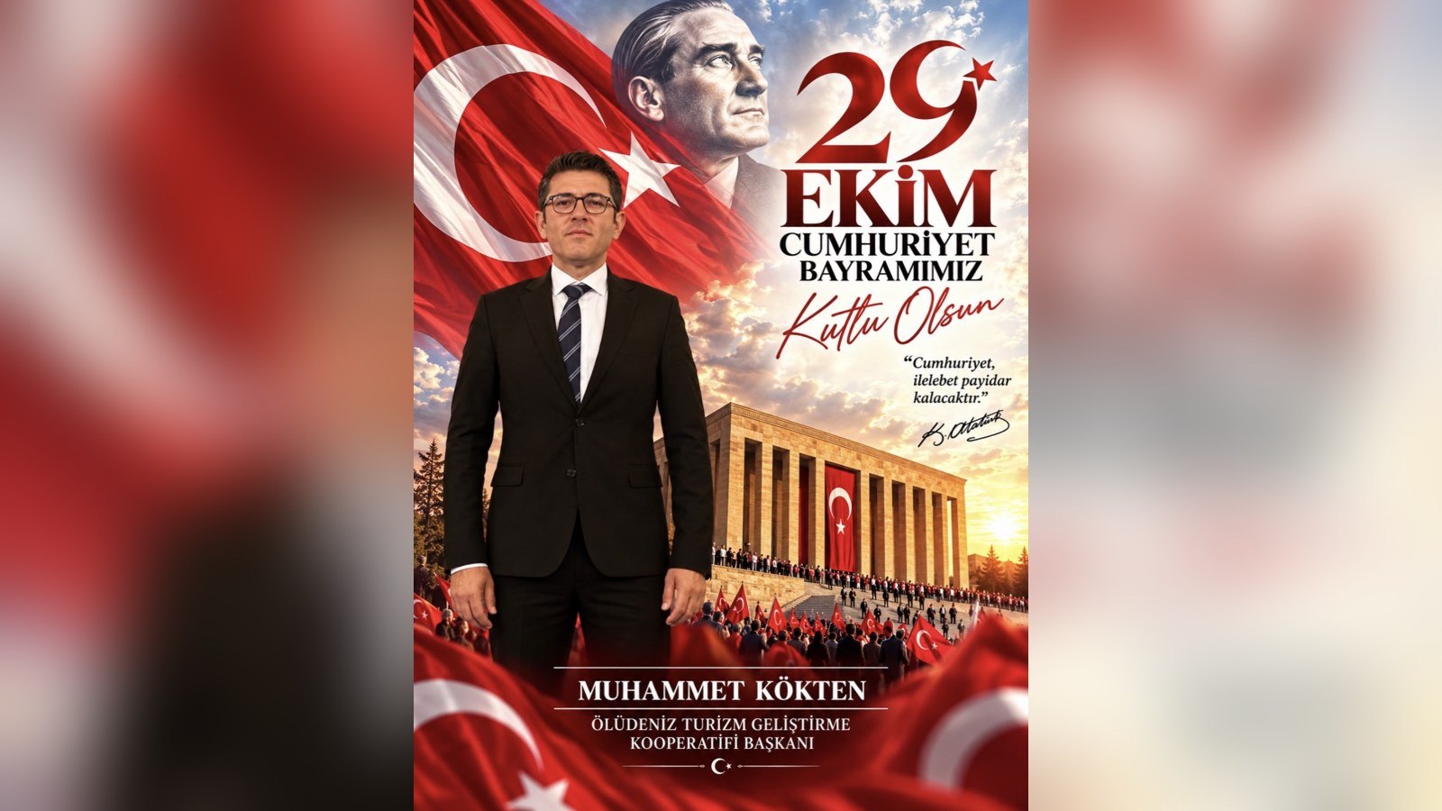 Muhammet Kökten 29 Ekim Cumhuriyet Bayramı kutlama görseli