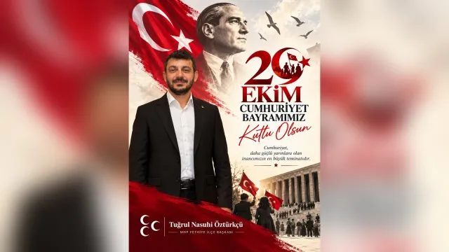Tuğrul Nasuhi Öztürkçü 29 Ekim Cumhuriyet Bayramı kutlama görseli